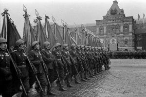 Войска Красной Армии на Параде Победы, Москва. 